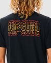 SURF REVIVAL REPEATER - TEE BLK
