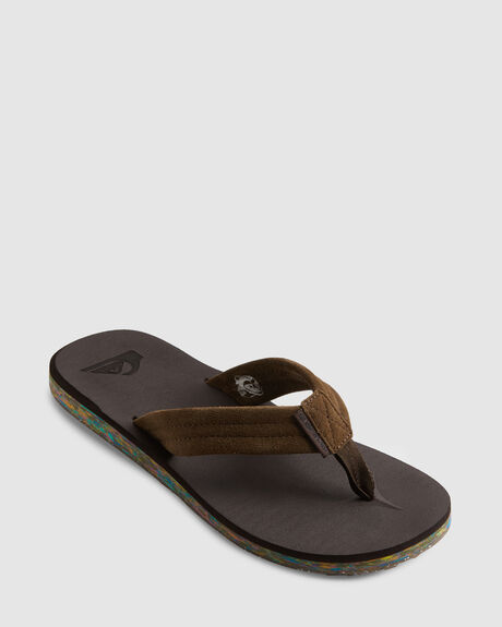 MENS CARVER SUEDE RECYCLED SANDALS