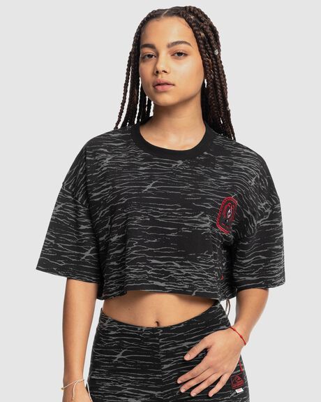 UPSIDE DOWN CROPPED T-SHIRT