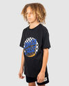 CHECK DELTA DOT FRONT TEE BLK
