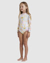 BEACH PARTY - LONG SLEEVE ONE-PIECE SWIMSUIT FOR GIRLS