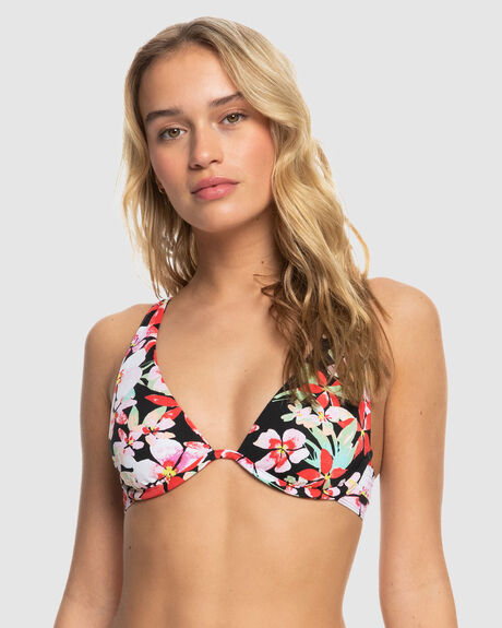 WOMENS PRINTED BEACH CLASSICS UNDERWIRED SEPARATE TOP