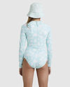 CATCH A WAVE - LONG SLEEVE ONE-PIECE SWIMSUIT FOR GIRLS